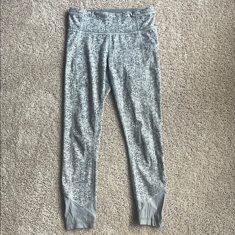 Lululemon Athletica Gray Patterned Leggings
